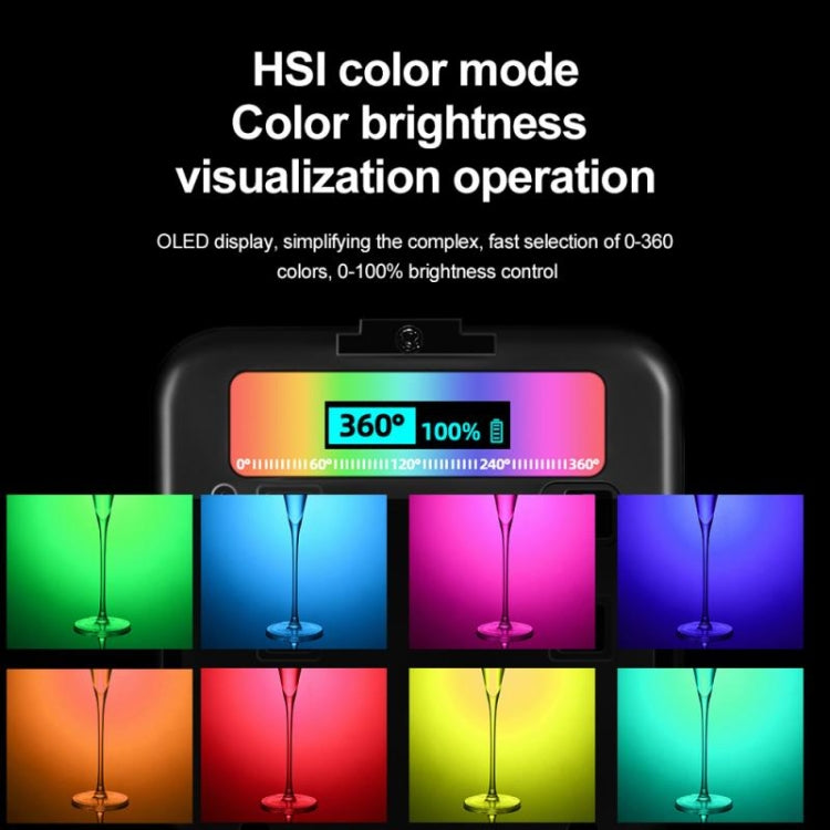N69 2500-9000K + RGB Camera Fill Light Small Full Color Photography Light Portable Night Light LED Pocket Light, N69