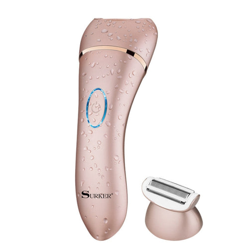 Suker SK-517 อุปกรณ์กำจัดขนด้วยไฟฟ้าน้ำ Eluting ผู้หญิงในครัวเรือน Hair Plucker เครื่องโกนหนวดมัลติฟังก์ชั่นแบบสองในหนึ่งเดียว