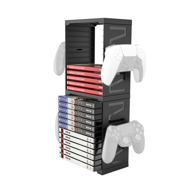 IPLAY Multi-Function Storage Bracket สำหรับ Gamepad Card และ Disc สำหรับ PS4/PS5/XBOX/Switch, HBS-259