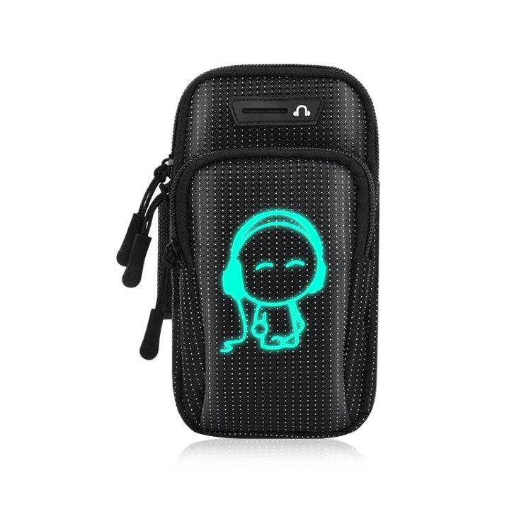 2 PCS Running Mobile Phone Arm Bag Sports Wrist Bag Universal For Mobile Phones Inside 6 Inche, Black, Black Doll, Gray, Gray Doll, Green, Green Doll, Pink