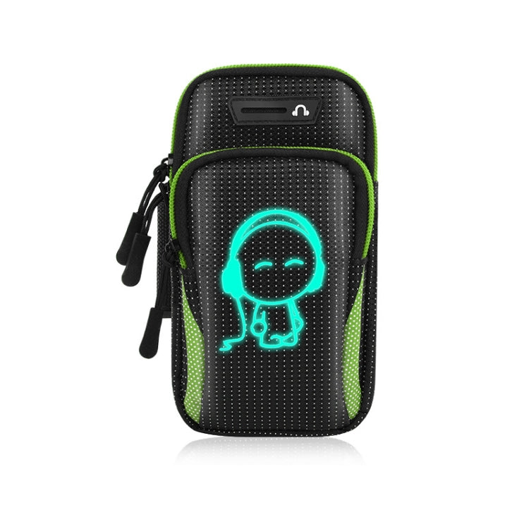 2 PCS Running Mobile Phone Arm Bag Sports Wrist Bag Universal For Mobile Phones Inside 6 Inche, Black, Black Doll, Gray, Gray Doll, Green, Green Doll, Pink