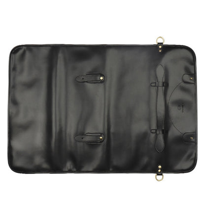 WESSLECO กระเป๋าเก็บมีดเชฟ กระเป๋าเก็บมีดม้วนแบบพกพา, Portable Roll Black, WESSLECO Brown