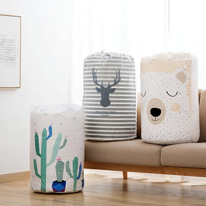ถุงบรรจุผ้านวมกันความชื้นในครัวเรือนความจุขนาดใหญ่, Striped Deer, Cute Beer, Cactus, Garlands