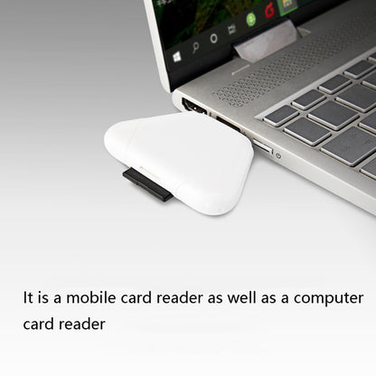 LCOP 5 in 1 Triangle Mobile Phone เครื่องอ่านบัตรคอมพิวเตอร์เครื่องอ่านบัตร OTG, 5 in 1 OTG Card Reader
