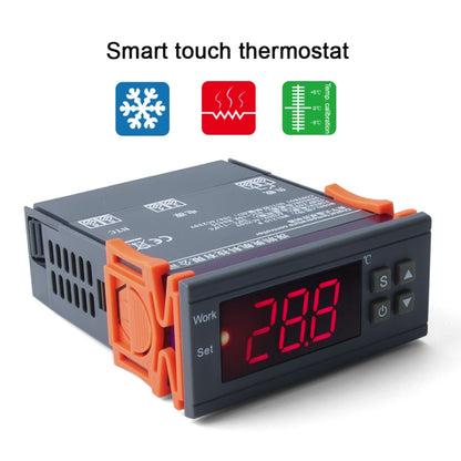 MH-1210W เครื่องควบคุมอุณหภูมิแบบดิจิตอล LCD เครื่องควบคุมอุณหภูมิเทอร์โมคัปเปิลพร้อมเซนเซอร์เครื่องวัดอุณหภูมิช่วงอุณหภูมิ: -50 ถึง 110 องศาเซลเซียส, MH-1210W