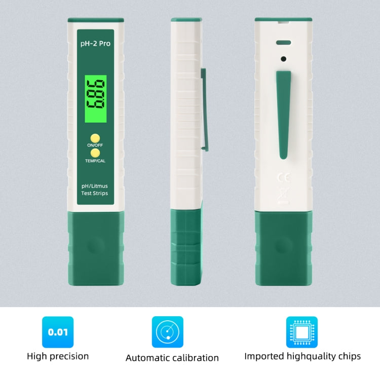 PH-2 Pro Litmus Tester กระดาษทดสอบสารสีน้ำเงินเปลี่ยนสี PH Meter เครื่องวัดคุณภาพน้ำ