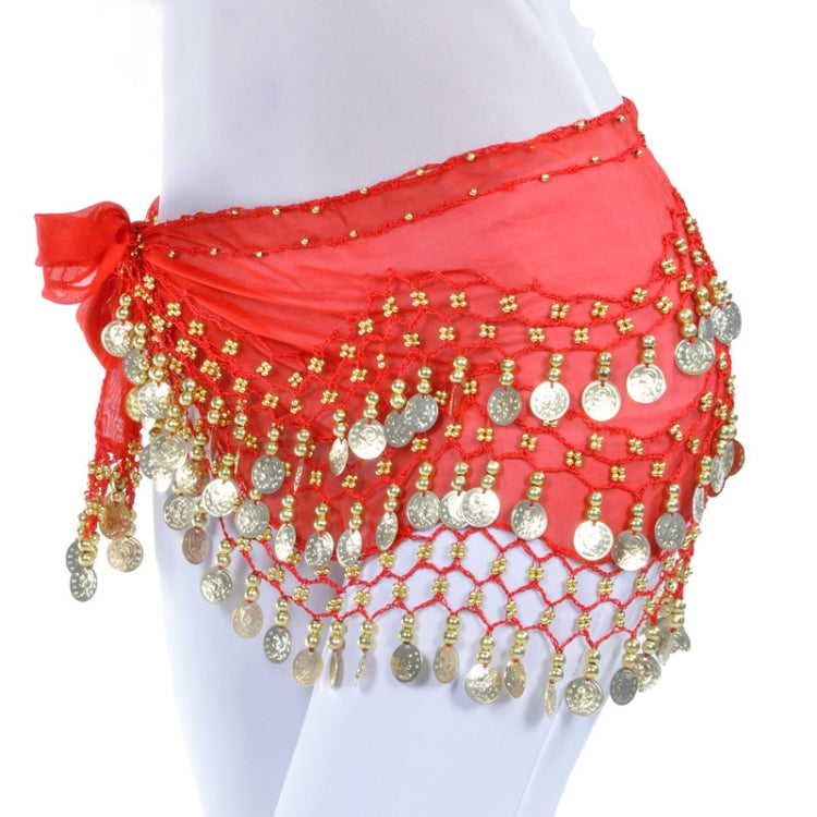Lady Belly Dance ผ้าพันคอสะโพกอุปกรณ์เสริม 3 แถวกระโปรง Bellydance เอว CHAIN Wrap ผู้ใหญ่สวมใส่, One Size