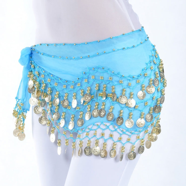 Lady Belly Dance ผ้าพันคอสะโพกอุปกรณ์เสริม 3 แถวกระโปรง Bellydance เอว CHAIN Wrap ผู้ใหญ่สวมใส่, One Size