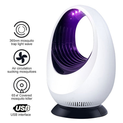 168 LED Photocatalyst Mosquito Killer Lamp โคมไฟจับยุงในครัวเรือน, Mosquito Catching Lamp White