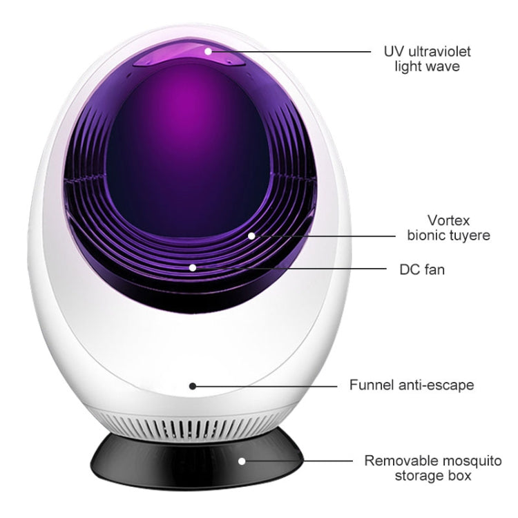 168 LED Photocatalyst Mosquito Killer Lamp โคมไฟจับยุงในครัวเรือน, Mosquito Catching Lamp White
