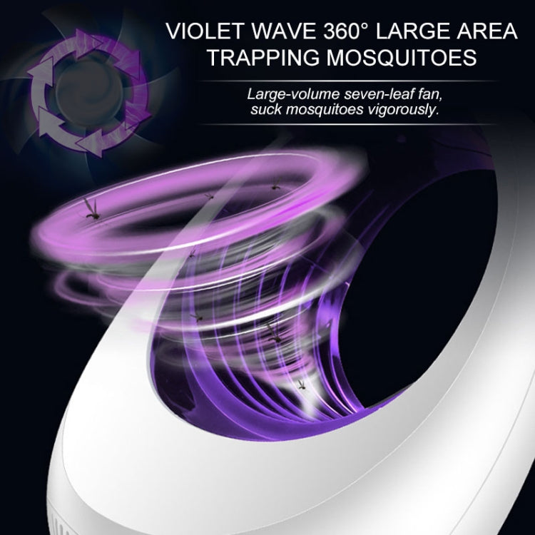 168 LED Photocatalyst Mosquito Killer Lamp โคมไฟจับยุงในครัวเรือน, Mosquito Catching Lamp White