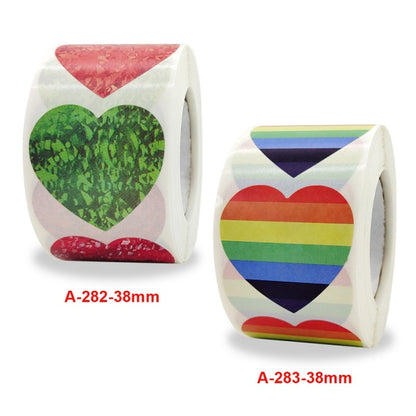 5 ชิ้นวันวาเลนไทน์รักสติกเกอร์ของขวัญตกแต่งสติกเกอร์ปิดผนึก, 3.8cm / 1.5inch