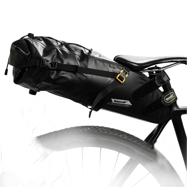 Rhinowalk RK19511 กระเป๋าท้ายอานจักรยานกันน้ำแบบเต็มกระเป๋าจักรยานถนนความจุขนาดใหญ่, RK19511 Black 10L, RK19512 Black 5L, RK19513 Black 13L