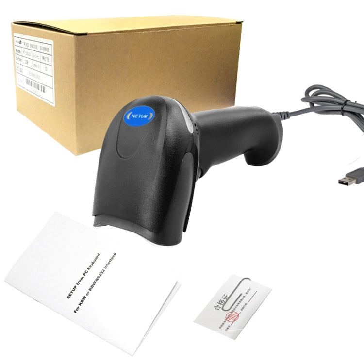 NETUM F5 Anti-Slip และ Anti-Vibration Barcode Scanner, Wired Laser, Wireless Laser, Wired Red Light, Wireless Red Light