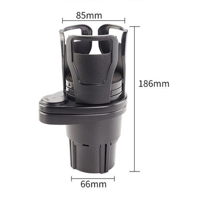 Multi-Function Car Cup Rack Modified Cup Mat ชั้นวางเครื่องดื่ม, SB-1099 Matt Black, SB-1099 Carbon Fiber Black