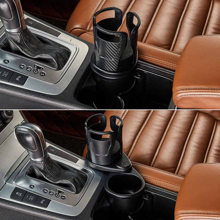 Multi-Function Car Cup Rack Modified Cup Mat ชั้นวางเครื่องดื่ม, SB-1099 Matt Black, SB-1099 Carbon Fiber Black