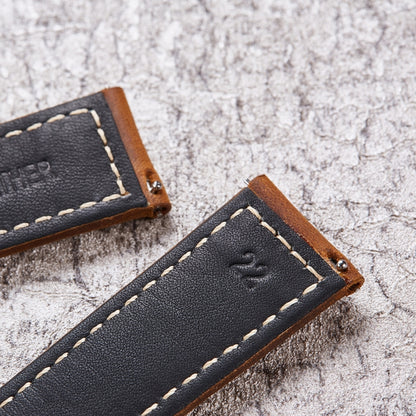 สายนาฬิกาสมาร์ทรีลีสด่วน Crazy Horse Leather Retro สำหรับ Samsung Huawei ขนาด:, 20mm  (Dark Brown Black Buckle), 20mm (Deep Brown Silver Buckle), 20mm (Light Brown Black Buckle), 20mm (Light Brown Silver Buckle), 20mm (Black And Black Buckle)          ...