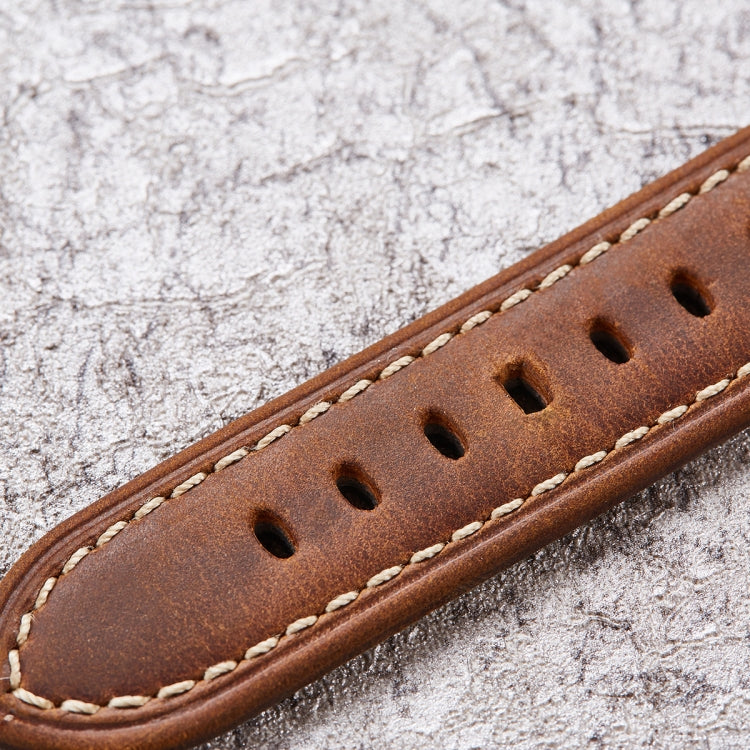 สายนาฬิกาสมาร์ทรีลีสด่วน Crazy Horse Leather Retro สำหรับ Samsung Huawei ขนาด:, 20mm  (Dark Brown Black Buckle), 20mm (Deep Brown Silver Buckle), 20mm (Light Brown Black Buckle), 20mm (Light Brown Silver Buckle), 20mm (Black And Black Buckle)          ...