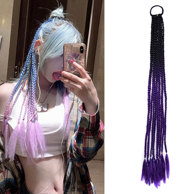 2 PCS FQXBMW ที่คาดผมถักเปียหลากสีสันวิกผมไหมข้าวโพดหางม้า Dreadlocks ที่มีสีสัน, สี:, 1, 02, 06, 07, 08, 15, 18, 20, 24, 26, 27, 35, 44, 49, 50, 56, 29, 31, 55