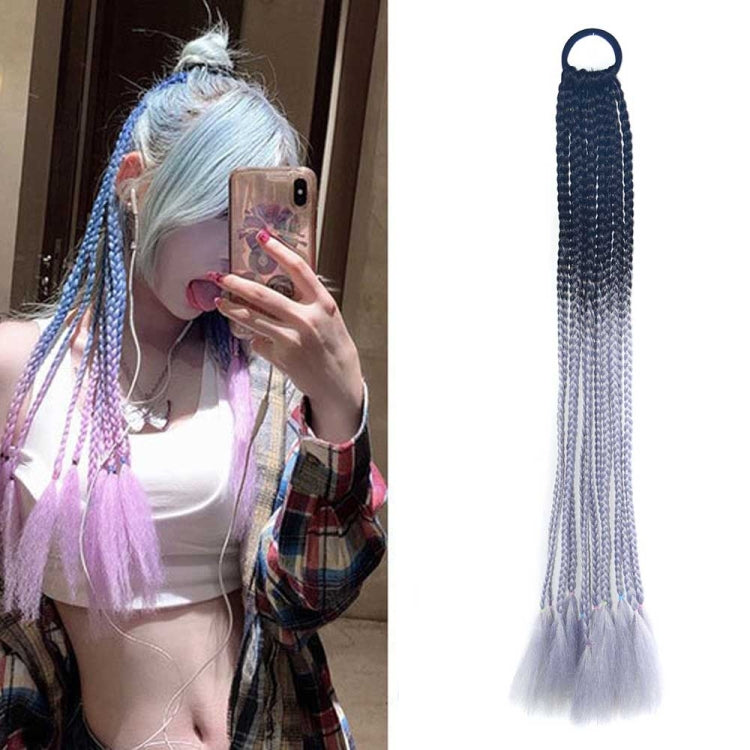 2 PCS FQXBMW ที่คาดผมถักเปียหลากสีสันวิกผมไหมข้าวโพดหางม้า Dreadlocks ที่มีสีสัน, สี:, 1, 02, 06, 07, 08, 15, 18, 20, 24, 26, 27, 35, 44, 49, 50, 56, 29, 31, 55