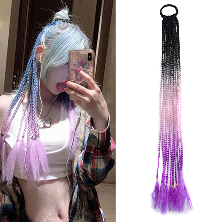 2 PCS FQXBMW ที่คาดผมถักเปียหลากสีสันวิกผมไหมข้าวโพดหางม้า Dreadlocks ที่มีสีสัน, สี:, 1, 02, 06, 07, 08, 15, 18, 20, 24, 26, 27, 35, 44, 49, 50, 56, 29, 31, 55