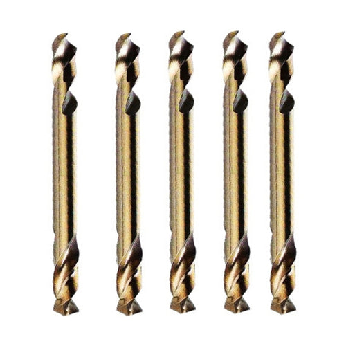 10 PCS M35 Twist ที่มีโคบอลต์เจาะบิตเหล็กความเร็วสูงสองหัวแผ่นเหล็กแผ่นโลหะเจาะรูเจาะ, Double Head 3.0mm, Double Head 3.2mm, Double Head 3.5mm, Double Head 4.0mm, Double Head 4.2mm, Double Head 4.5mm, Double Head 5.0mm, Double Head 5.2mm               ...