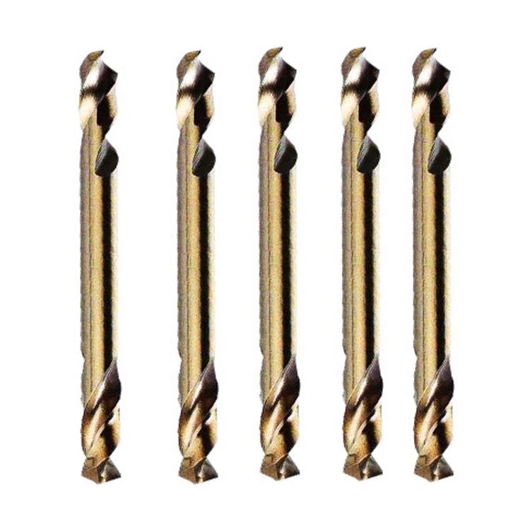 10 PCS M35 Twist ที่มีโคบอลต์เจาะบิตเหล็กความเร็วสูงสองหัวแผ่นเหล็กแผ่นโลหะเจาะรูเจาะ, Double Head 3.0mm, Double Head 3.2mm, Double Head 3.5mm, Double Head 4.0mm, Double Head 4.2mm, Double Head 4.5mm, Double Head 5.0mm, Double Head 5.2mm               ...