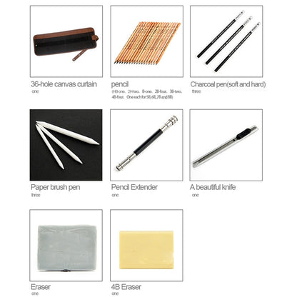 29 ชิ้น / ชุด MARCO Beginner Sketch Set Sketching Tools, MARCO Sketch Set