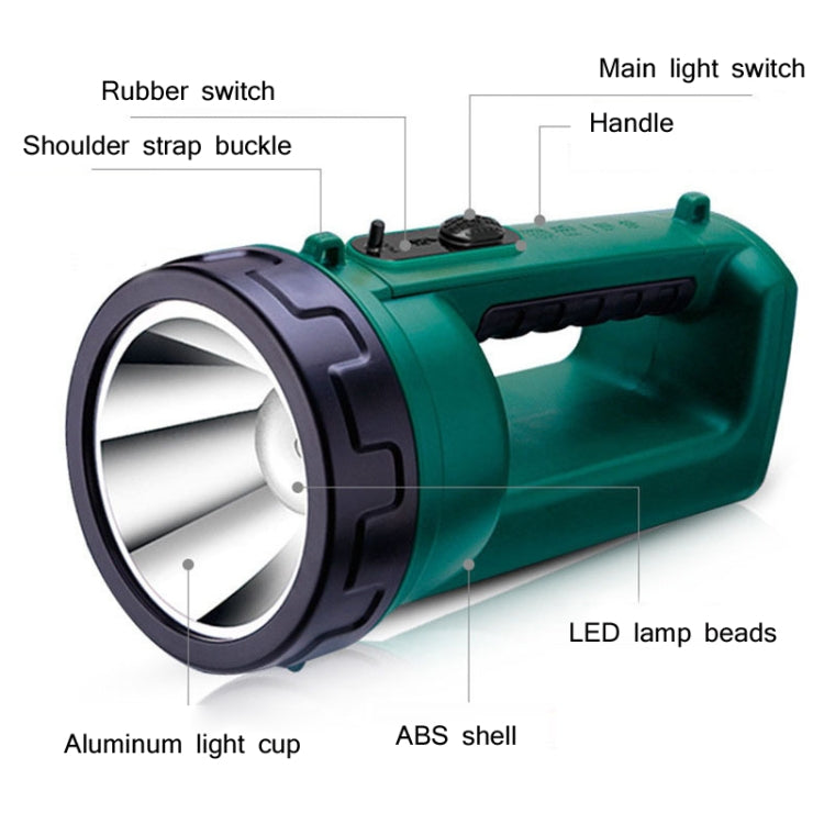 YAGE H103 Strong Light Long Shot LED Searchlight Outdoor ไฟฉายฉุกเฉินพลังงานสูงแบบชาร์จไฟได้
