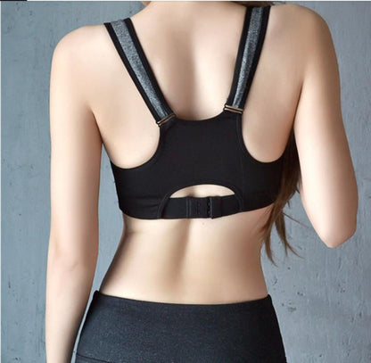 7 สีฟิตเนสโยคะ Push Up Bra กีฬาผู้หญิงยิมวิ่ง Tank Top เสื้อกั๊กกีฬาชุดชั้นในซิปกันกระแทกกีฬา bra, S, M, L, XL