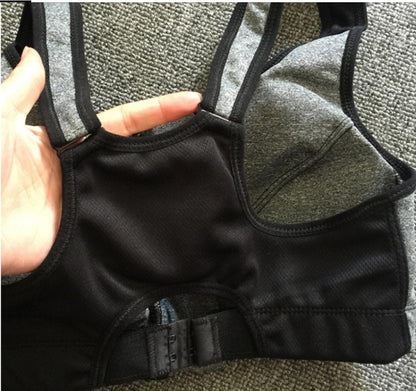 7 สีฟิตเนสโยคะ Push Up Bra กีฬาผู้หญิงยิมวิ่ง Tank Top เสื้อกั๊กกีฬาชุดชั้นในซิปกันกระแทกกีฬา bra, S, M, L, XL