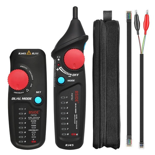 BSIDE FWT82 Analog และ Digital Dual-Mode ป้องกันการรบกวนอัจฉริยะ Line Finder สายเคเบิลเครือข่าย Tracker
