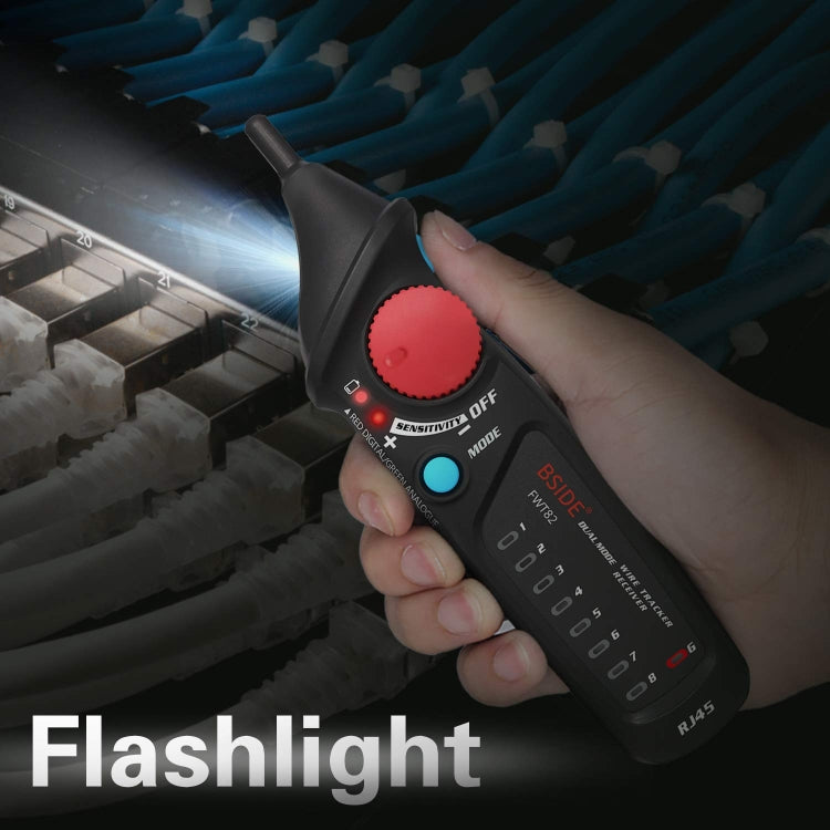 BSIDE FWT82 Analog และ Digital Dual-Mode ป้องกันการรบกวนอัจฉริยะ Line Finder สายเคเบิลเครือข่าย Tracker