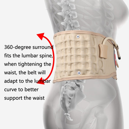 กระดูกสันหลังส่วนเอว เข็มขัดดึงที่สูงเกินจริง Lumbar Disc เข็มขัดป้องกันเอวแบบลม, Deep Blue