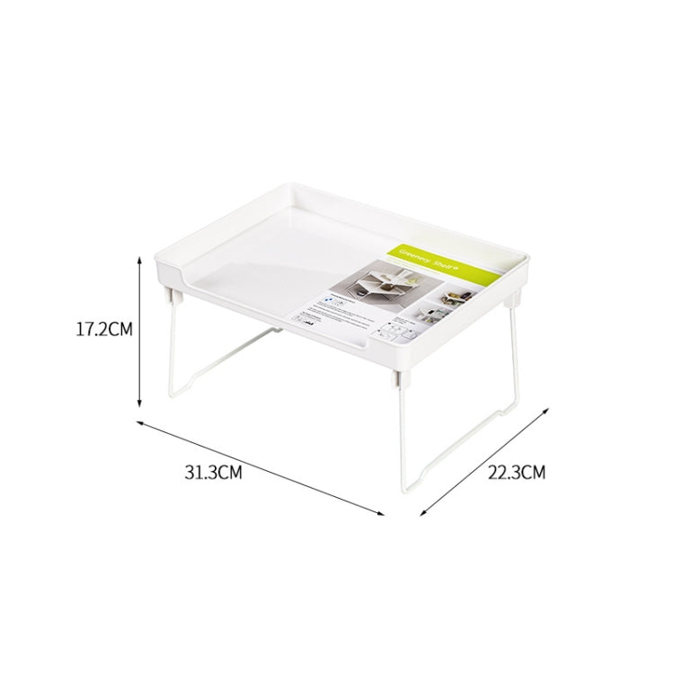 ห้องครัวเดสก์ท็อปตู้เสื้อผ้าตู้พับได้ชั้นเก็บ, White, Transparent