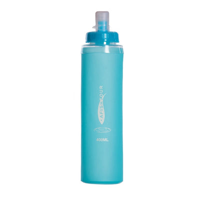 AFISHTOUR TPU กีฬากลางแจ้งถุงน้ำนุ่มขวดน้ำมาราธอนถุงน้ำพับความจุ:, 400ml (Blue), 400ml (Transparent), 300ml (Blue), 300ml (Transparent)