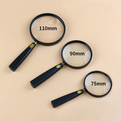 2 PCS Children Science Education ผู้สูงอายุอ่านหนังสือแว่นขยายมือถือ, 2pcs(75mm), 2pcs(110mm), 2pcs(90mm)