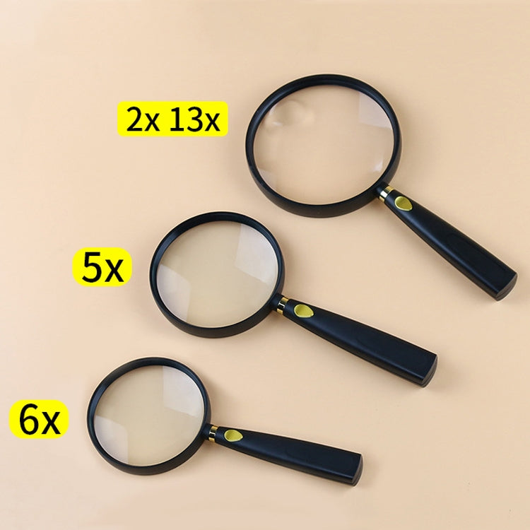 2 PCS Children Science Education ผู้สูงอายุอ่านหนังสือแว่นขยายมือถือ, 2pcs(75mm), 2pcs(110mm), 2pcs(90mm)