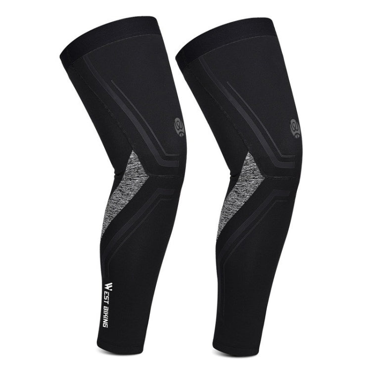WEST BIKING ฤดูใบไม้ร่วง & ฤดูหนาวขี่จักรยานความอบอุ่นกำมะหยี่เย็นขาหุ้มอุปกรณ์กีฬากลางแจ้ง, ขนาด：, M, L, XL