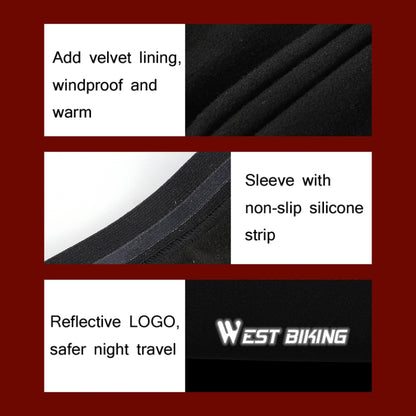 WEST BIKING ฤดูใบไม้ร่วง & ฤดูหนาวขี่จักรยานความอบอุ่นกำมะหยี่เย็นขาหุ้มอุปกรณ์กีฬากลางแจ้ง, ขนาด：, M, L, XL