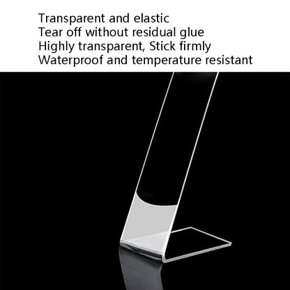 เทปนาโนติกกาวสองหน้าแบบใสสำหรับล้างน้ำ, 1x30x1000mm, 1x30x2000mm, 1x30x3000mm, 2x30x1000mm, 2x30x2000mm, 2mm x 3cm x 3m, 2x30x5000mm