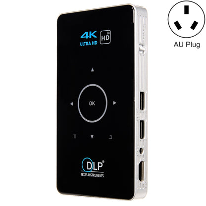 C6 1G + 8G ระบบ Android อัจฉริยะ DLP HD Mini Projector โปรเจคเตอร์โทรศัพท์มือถือแบบพกพาที่บ้าน，, US Plug  (Black), EU Plug (Black), UK Plug (Black), AU Plug (Black), US Plug (White), AU Plug (White)