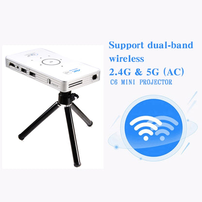 C6 2G+16G Android Smart DLP HD Projector มินิโปรเจคเตอร์ไร้สาย，, US Plug (Black), EU Plug (Black), UK Plug (Black), AU Plug (Black), US Plug (White), UK Plug (White), AU Plug (White)