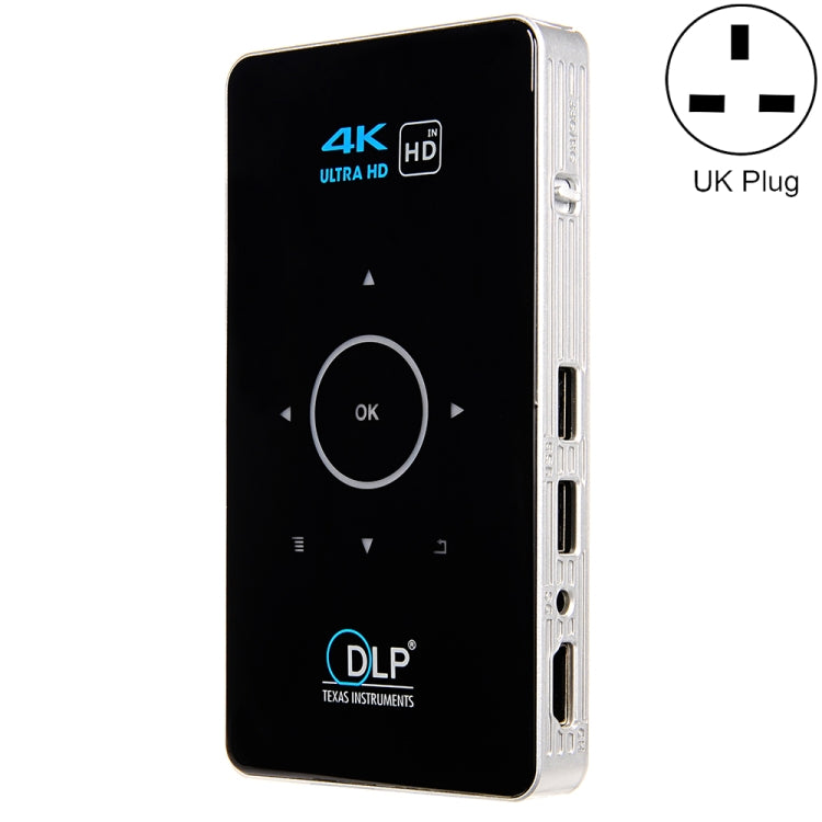 C6 2G+16G Android Smart DLP HD Projector มินิโปรเจคเตอร์ไร้สาย，, US Plug (Black), EU Plug (Black), UK Plug (Black), AU Plug (Black), US Plug (White), UK Plug (White), AU Plug (White)