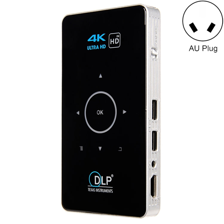 C6 2G+16G Android Smart DLP HD Projector มินิโปรเจคเตอร์ไร้สาย，, US Plug (Black), EU Plug (Black), UK Plug (Black), AU Plug (Black), US Plug (White), UK Plug (White), AU Plug (White)