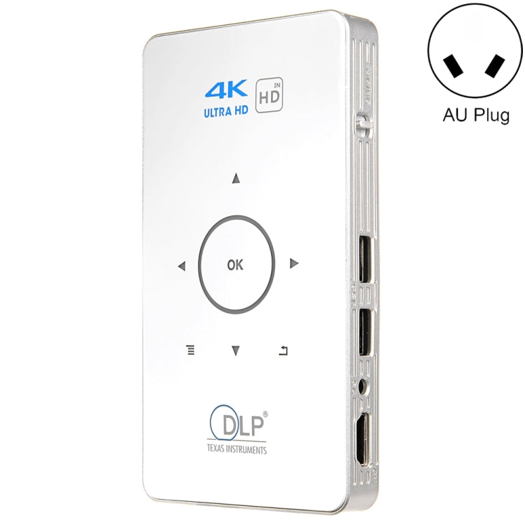 C6 2G+16G Android Smart DLP HD Projector มินิโปรเจคเตอร์ไร้สาย，, US Plug (Black), EU Plug (Black), UK Plug (Black), AU Plug (Black), US Plug (White), UK Plug (White), AU Plug (White)