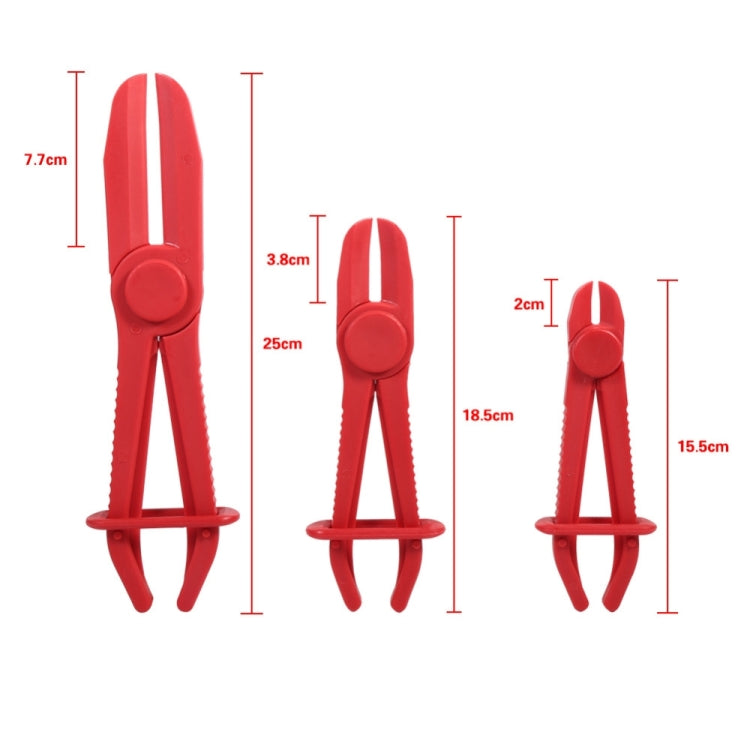 3 ชิ้น/เซ็ตรถ NYLON CLAMP ชุดเครื่องมือเบรคการใช้น้ำสาย CLAMP Plier, 3 PCS/Set Blue, Nylon Hose Clamp