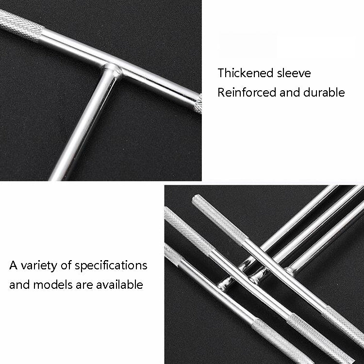 4 PCS T-Wrench Car Assembly Repair Sleeve Wrench Hexagon Longening Socket, 6mm, 7mm, 8mm, 9mm, 10mm, 11mm, 12mm, 13mm, 14mm, 15mm, 16mm, 17mm, 18mm, 19mm