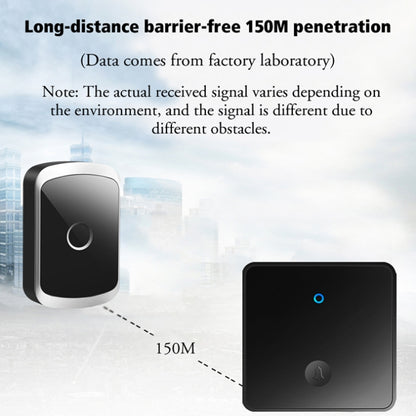 CACAZI FA50 1 สำหรับออดไร้สายแบบปุ่มกด 1 อัน, US Plug, EU Plug, UK Plug
