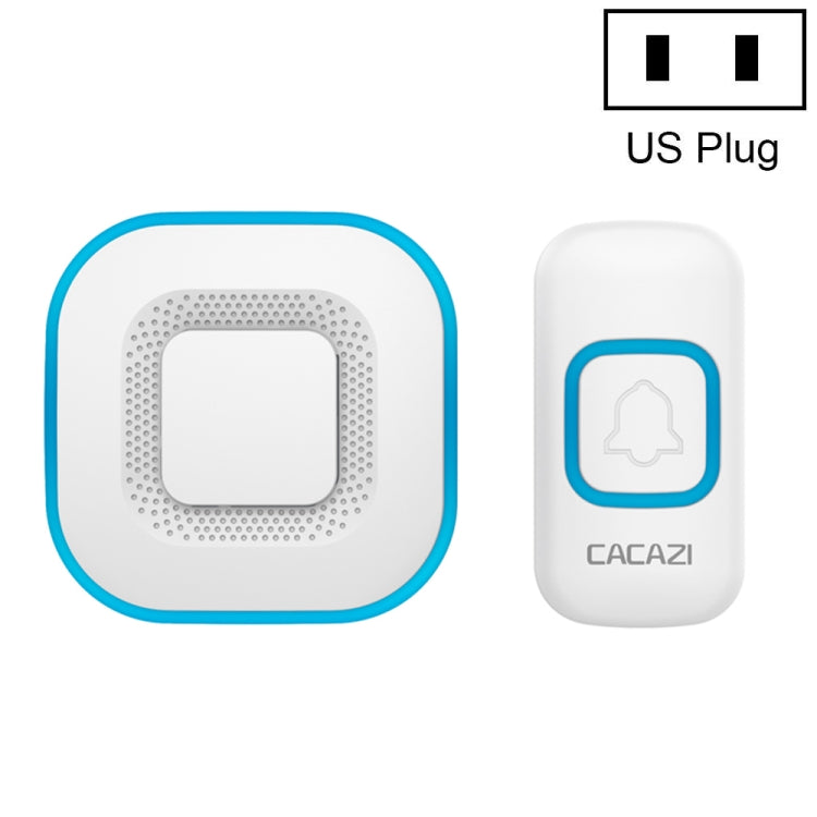 CACAZI V028F ออดเพลงไร้สายไม่มีแบตเตอรี่, US Plug, EU Plug, UK Plug